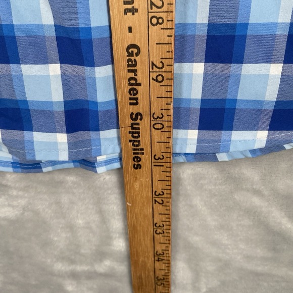 Vineyard Vines Shirt men's XL Button Down OTG On-The-Go Performance Plaid Blue - Picture 11 of 12